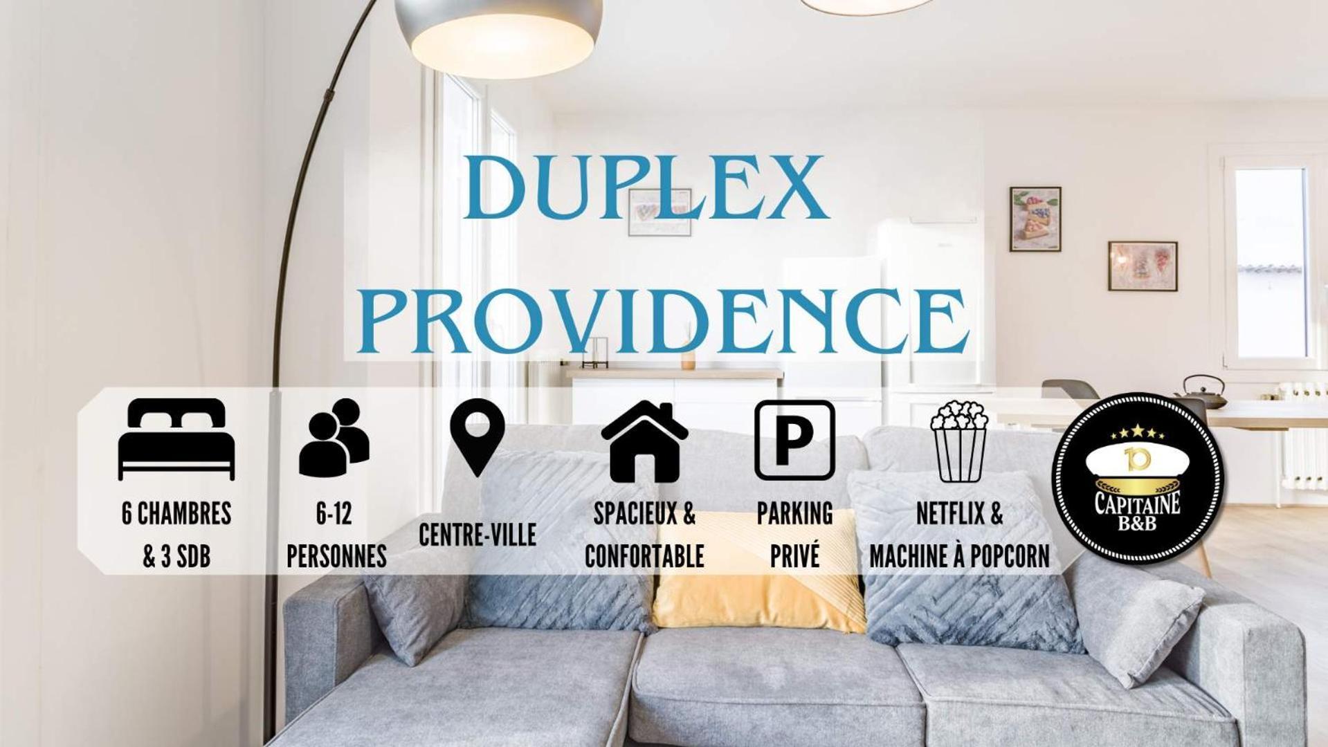 Duplex Providence - Ideal Groupe - Confort - Parking Prive Troyes Exterior foto